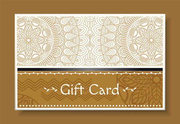 Привітання зі святом, подарункова картка з візерунком — стоковий вектор