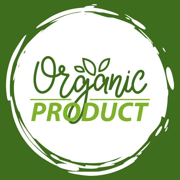 Doğal Ürün, Vegan Gıda, Etiket Seti Vektörü — Stok Vektör