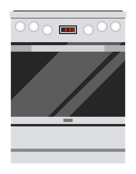 Куряче сталеве обладнання, Oven Sale in Store Vector — стоковий вектор