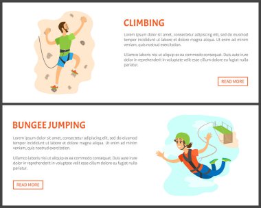 Tırmanma ve Bungee Jumping Man ve Woman Set