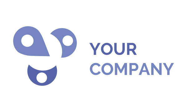Your Company Name and Concept Logotype Isolated