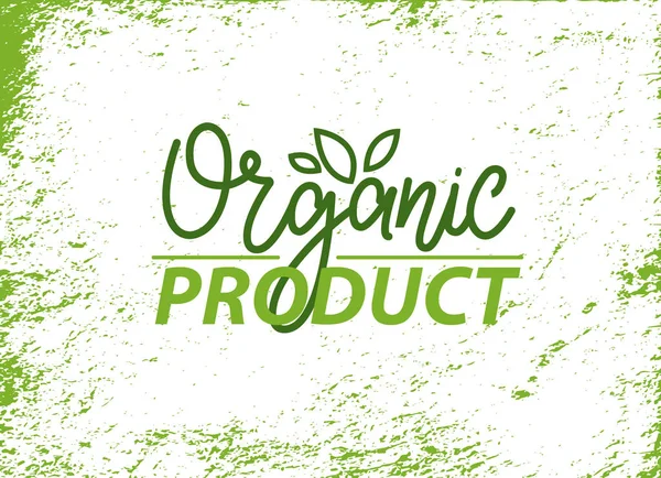 Banner de Ingrediente de Produção Fresca de Produto Orgânico — Vetor de Stock