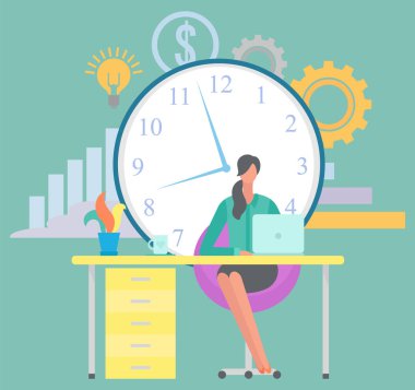 İşyerindeki Evden Çalışan Serbest Çalışan Kadın