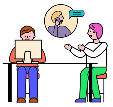 İş ortağıyla Ofis Danışmanlığı Toplantısı