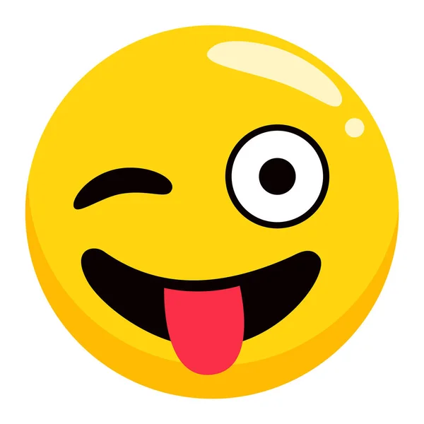 Émotion positive, Symbole Emoji, Accessoire vectoriel — Image vectorielle