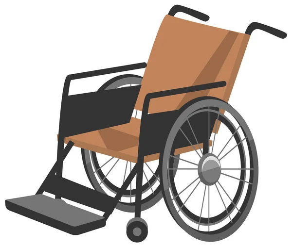Transport invalide, fauteuil roulant pour personnes handicapées — Image vectorielle