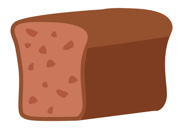 Pão de fatia de pão de centeio, produtos cozidos Food Icon — Vetor de Stock