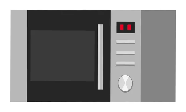 Microondas Horno Cocina Electrodomésticos Cocina Vector — Vector de stock