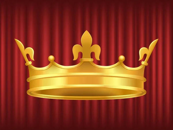 Rainha Gorden Crown, imagem vetorial real — Vetor de Stock