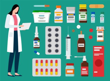 Kadın Doktor Hasta Okuma Geçmişi Uyuşturucu Seti