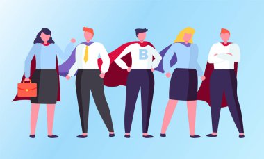 Süper kahramanlar Birlikte Görünmezlikte Vektör Duruyor