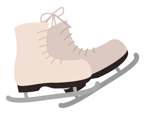 Shoes with Blade for Figure Skating in Winter — Stock Vector