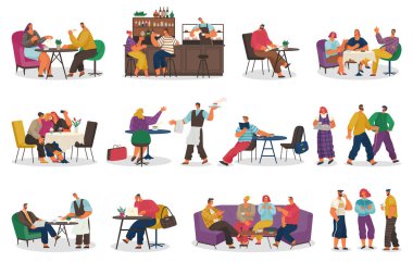 Coffeehouse Clients and Staff of Cafe Collection