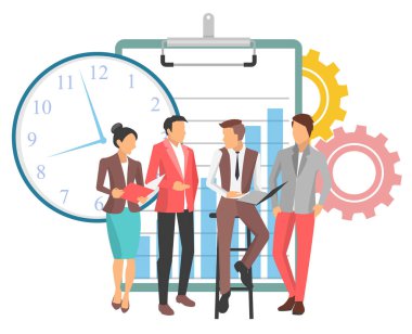 Teamwork Team of Office Workers Managers People