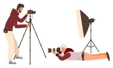 Photography Hobby, People with Camera Photographer