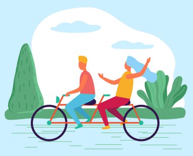 Ormanda Bisiklete Binen Çift, Yaz Aktivitesi