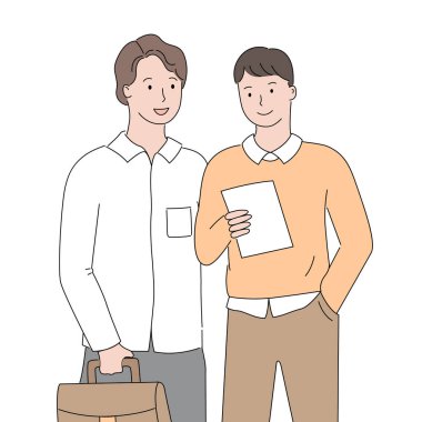 Not Okuyan Adamlar, Evrak Çantası İşadamlarıyla Erkek