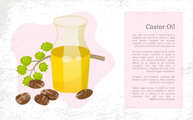 Esanslı Castor yağı kavanozu, Kozmetik Malzemeleri
