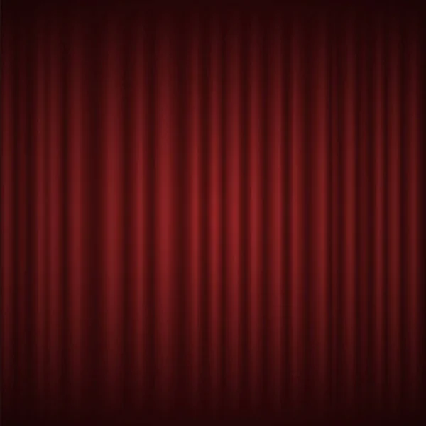 Theater Curtain oe Concert Hall Decoration, Silk — Stock Vector