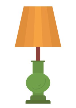 Kahverengi Abajur 'lu Retro Zemin Lambası