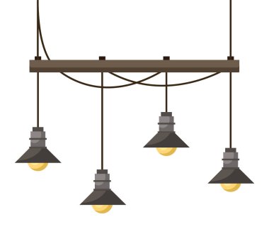 Chandelier to Illuminate Room, Four Light Bulbs