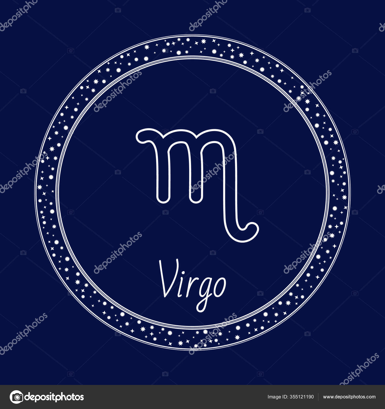 Virgo Astrology Zodiac Virgin Sign Isolated Circle Stock Vector C Robuart 355121190 https depositphotos com 355121190 stock illustration virgo astrology zodiac virgin sign html