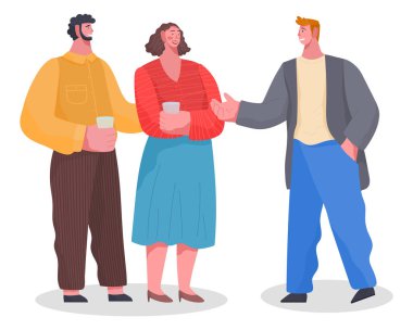 Conversation of People, Friends Meeting on Banquet