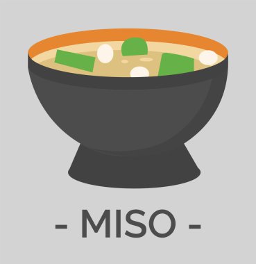 Ceramic Bowl with Miso Soup, Tasty Asian Cuisine