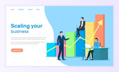 Scaling Business Landing Web Page, Graphic Growth