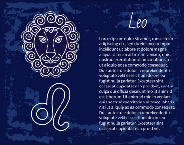Leo Astrology Sign of Horoscope, Zodiac Symbol