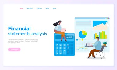 Data Analytics and Finance Account Online Vector