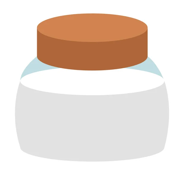 Envase con azúcar o sal, caja de almacenamiento de especias — Vector de stock