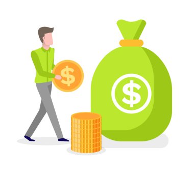 Altın Para Ellerinde, Dolarlı Çanta, Para