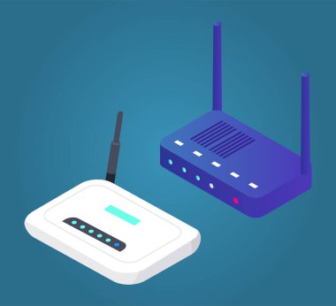 İnternet Kablosuz Aygıt Wifi Akıllı Ev Vektörü