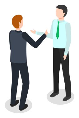 Ofis çalışanları iş konuşuyor, veri analizi yapıyor.