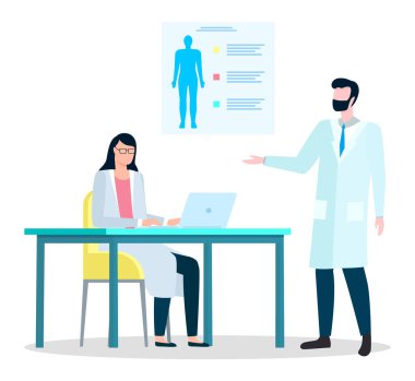 Laboratuvar Vektöründe Tıbbi İşçiler Toplantısı