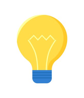 Ampul beyazda izole edildi. Elektrik Ampulü