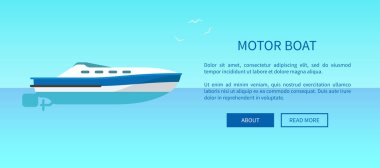 Motorlu Tekne Reklam Posteri Gezisi