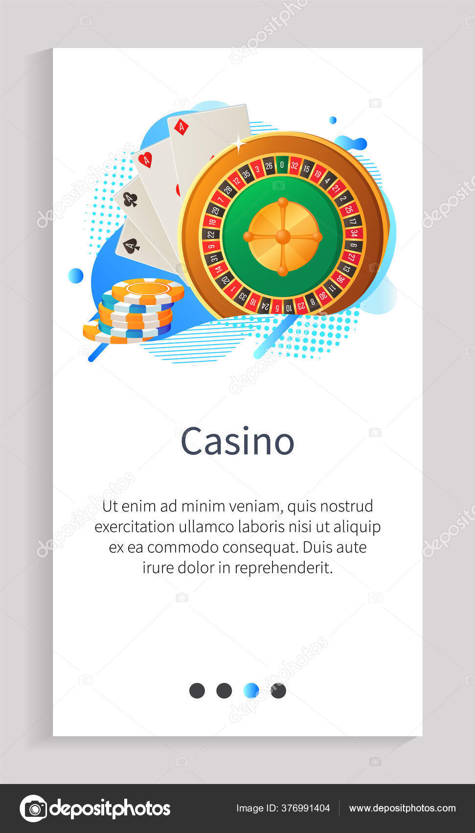 Jogo de casino online com texto dourado e máquina de roleta