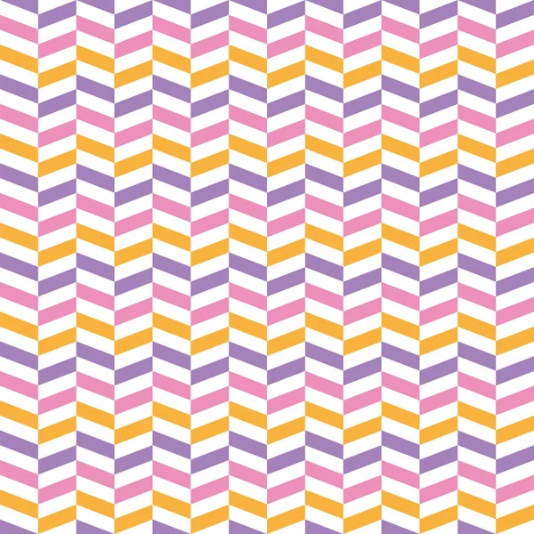 シームレスなヘリンボーン パターン テクスチャ。紫、ピンク、オレンジのパターン。ベクトル図. — ストックベクタ