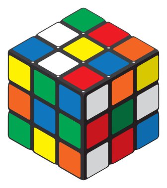 Isometric Cube Puzzle Toy clipart