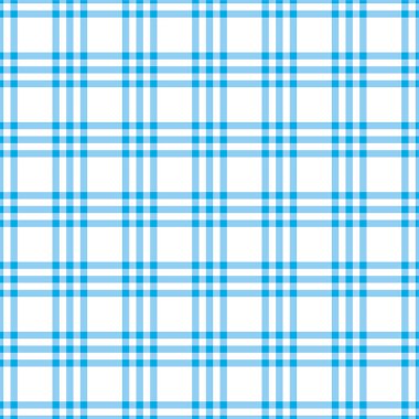 Kesintisiz mavi kareli kumaş deseni