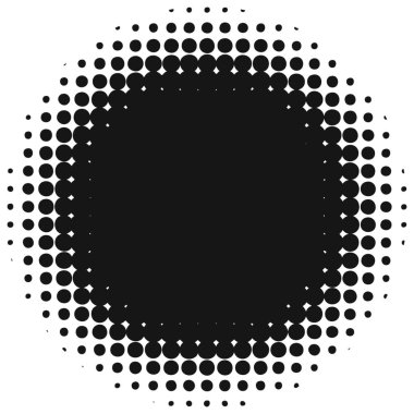 Yuvarlak noktalı resim öğesi Vektör formatında