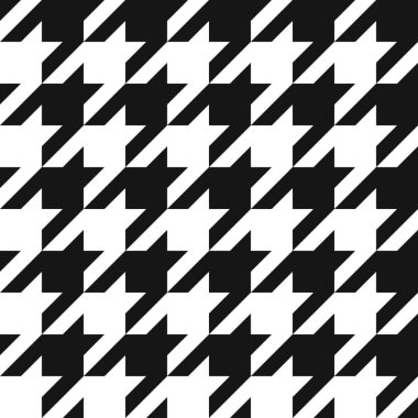 Sorunsuz houndstooth desen. Vektör görüntü.