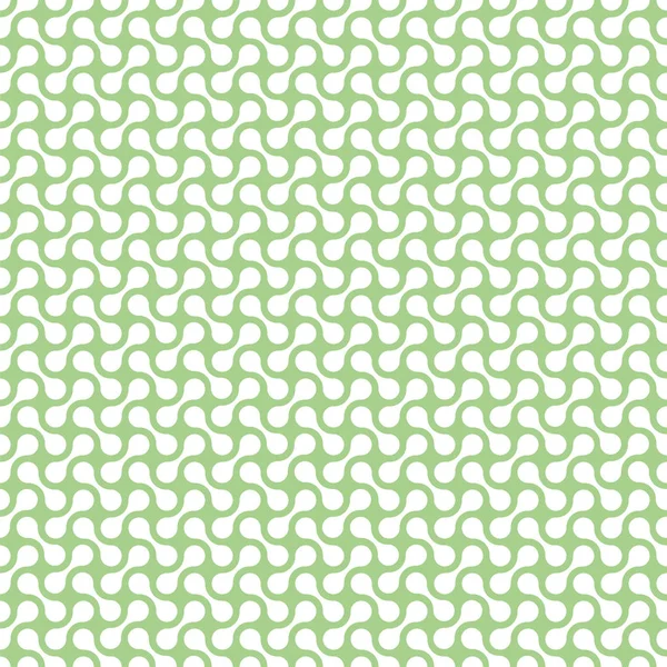 シームレスな緑抽象的なインターロッ キング ・ パターン — ストックベクタ