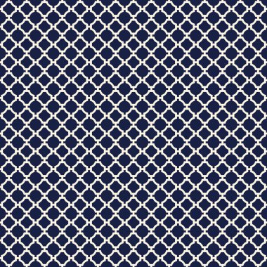 Sorunsuz Vintage geometrik Quatrefoil kafes desen