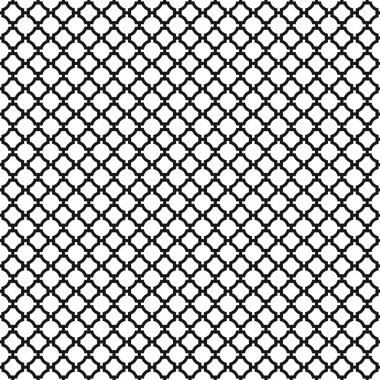Sorunsuz Vintage geometrik Quatrefoil kafes desen