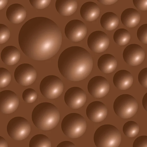 Barra di cioccolato senza soluzione di continuità bolle texture modello sfondo illustrazione — Vettoriale Stock