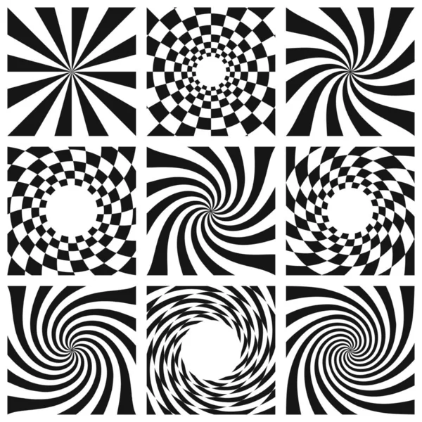 Collezione Vector Spiral e Swirl — Vettoriale Stock