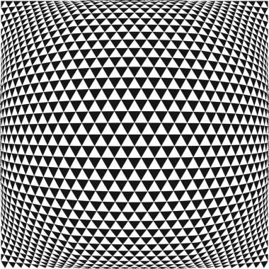 Triangle pattern fisheye effect background clipart